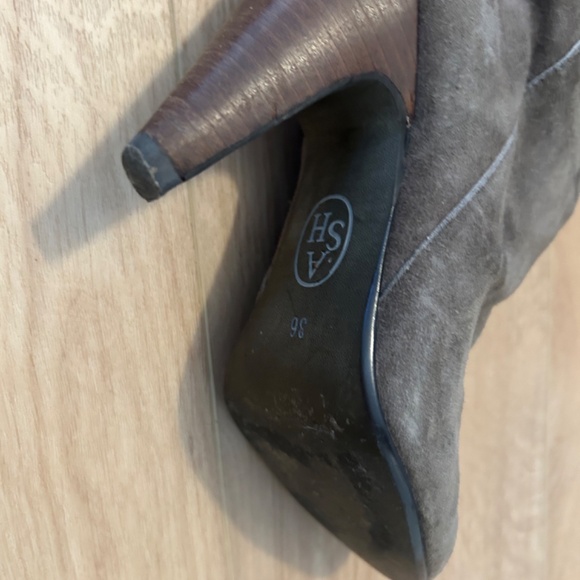 Ash from Revolve Over the Knee Boot Suede Taupe - Picture 4 of 6